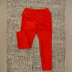 LOFT Bold Scarlet Julie Skinny Pants